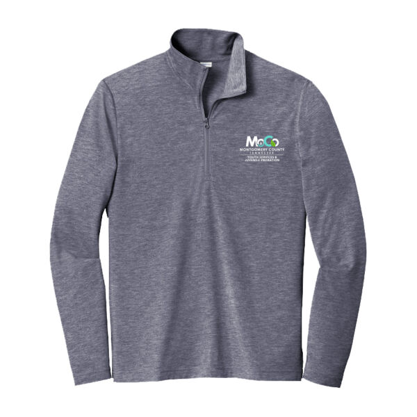 MOCO  - PosiCharge ® Tri Blend Wicking 1/4 Zip Pullover Thumbnail